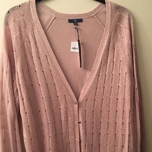 Rose gold Gap cardigan